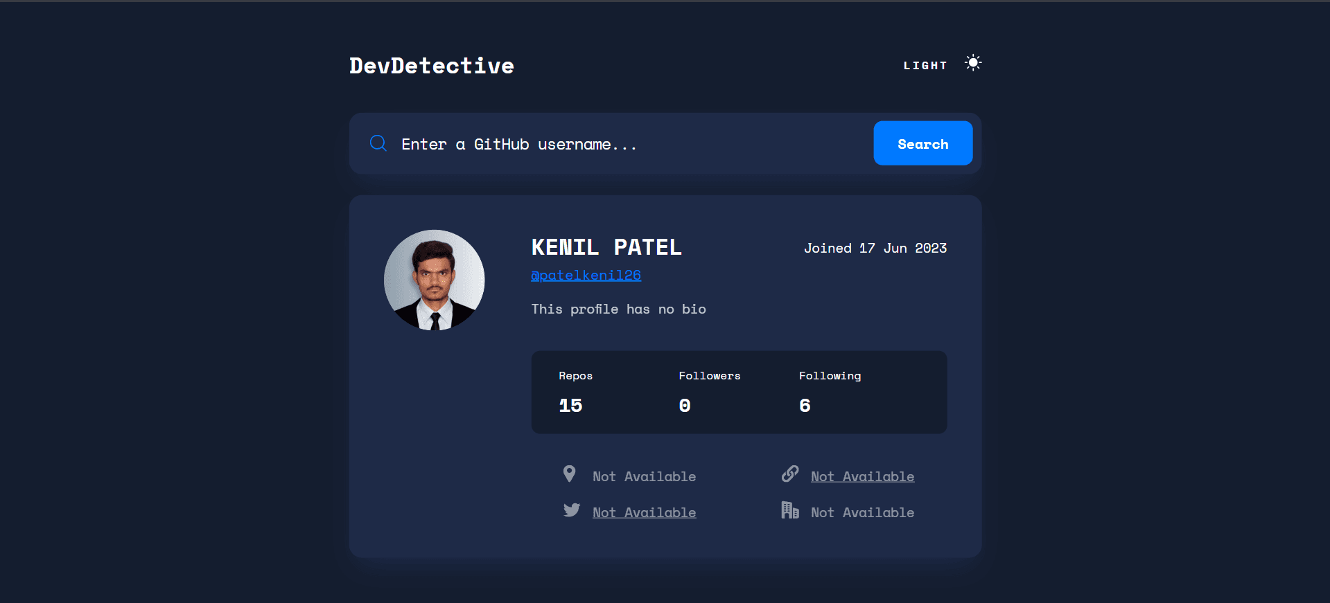 DevDetective screenshot