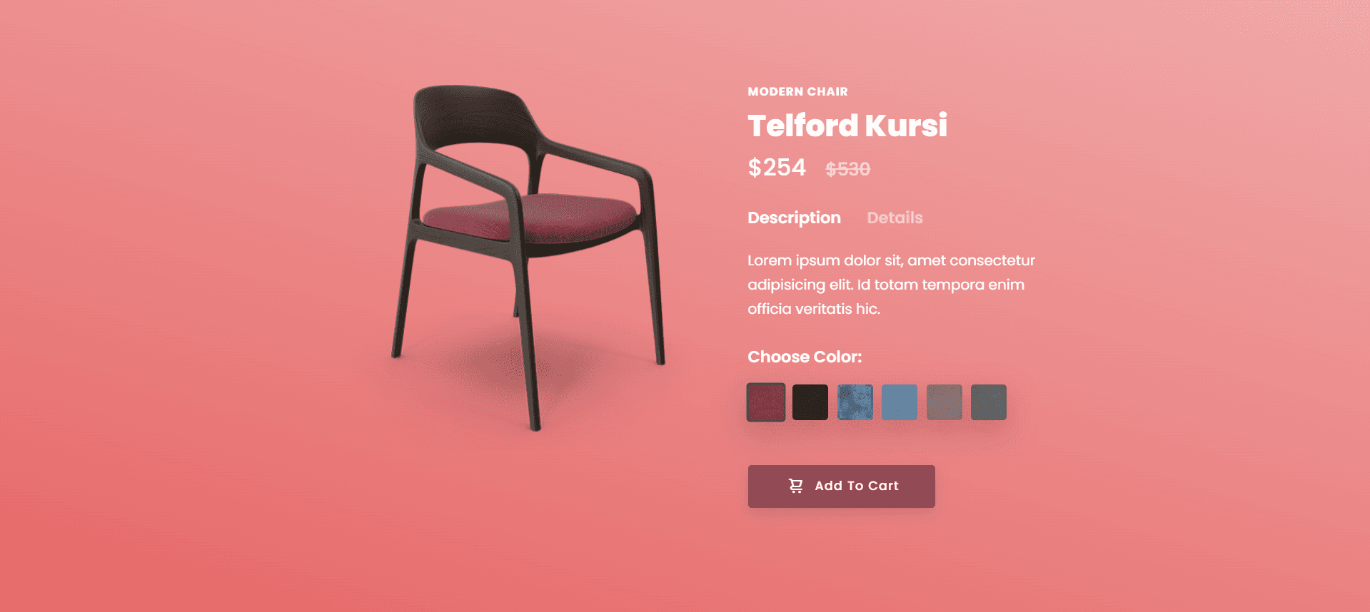 Modern Chair screenshot